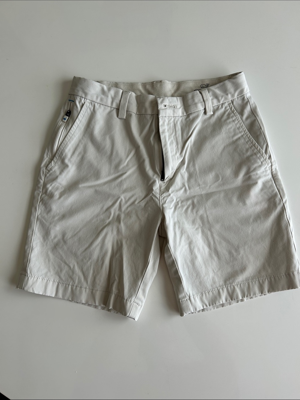 Vineyard Vines Light Beige Flat Front Men's Shorts